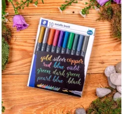 Staedtler Metallic brush Marker, 10er-Set