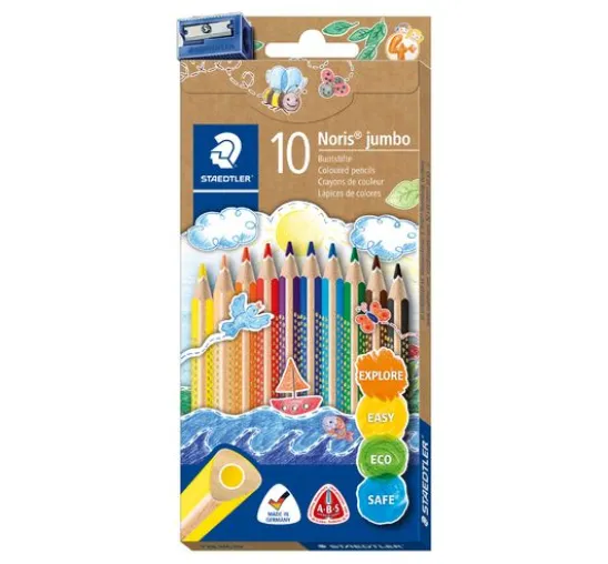 Staedtler Noris color Jumbo Buntstifte + Spitzer
