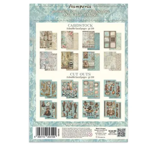 Stamperia A5 Junk Journal Focus Points "Symphony"