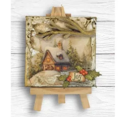 Stamperia Motiv-Strohseiden Sortiment "Silent Night", DIN A6, 8er Set