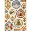 Stamperia Motiv-Strohseiden Sortiment "Silent Night", DIN A4, 6er-Set