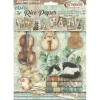 Stamperia Motiv-Strohseiden Sortiment "Symphony", DIN A6, 8er Set