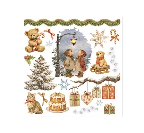 Stamperia Rub On Sortiment "Silent Night"