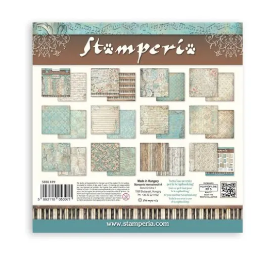 Stamperia Scrapbook-Block "Symphony Backgrounds"