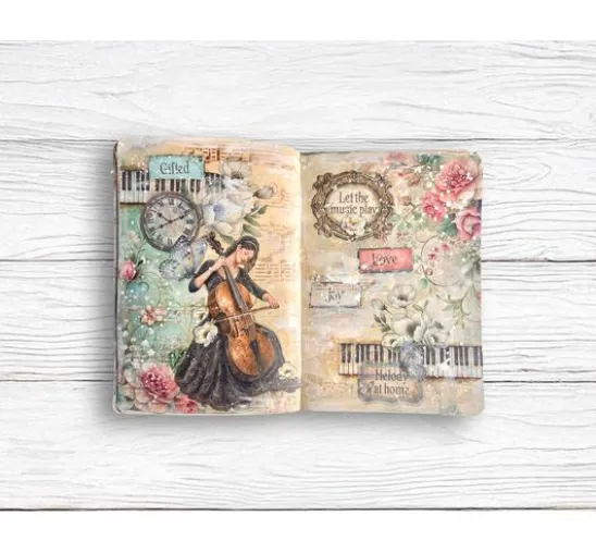 Stamperia Scrapbook-Block "Symphony Backgrounds"