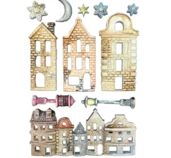 Stamperia Silikonform A5 "Christmas Village"