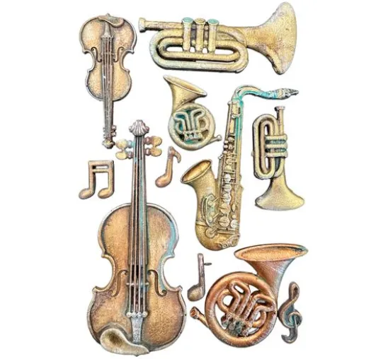 Stamperia Silikonform A5 "Symphony - Musical Instruments"