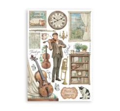 Stamperia Washi Pad "Symphony"