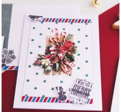 Stanzformen- und Stempel-Set „Happy Holidays“