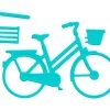 Stanzschablone "Fahrrad mit Korb"