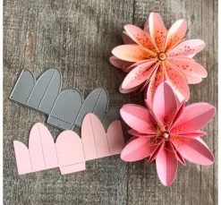 Stanzschablone-Faltblumen "M"