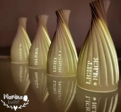 Stanzschablone "Schriftdekore" für Marinas Licht