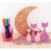 Steckmotiv "Katzen im Mond"
