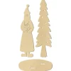 Stehfigur "Weihnachtsmann mit Tanne"