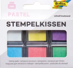 Stempelkissen-Set, 6-tlg., Pastell