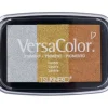 Stempelkissen Versacolor, 3 Farben sortiert, Gold