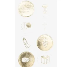 Sticker "Christliche Feste", mit Goldfolie