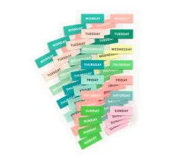 Sticker "Wochentage", 4 Blatt