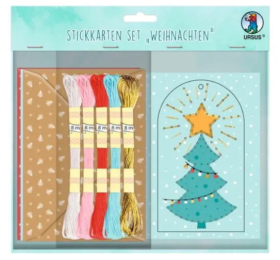 Stickkarten-Set "Weihnachten"