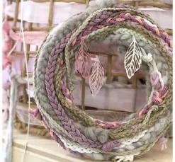 Strickschlauch aus Papiergarn, 30m