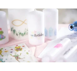 Stumpenkerze Flachkopf 150/60mm