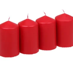Stumpenkerzen, 4er-Pack