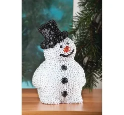Styroporform Schneemann mit Hut, 17 cm