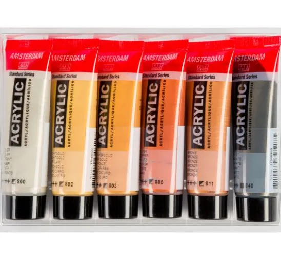 Talens AMSTERDAM Acrylfarben-Set "Metallic"