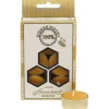 Teelichte aus 100 % Bienenwachs, 6er-Pack