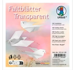Transparentpapier-Faltblätter