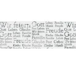 Transparentpapier "Silver Style Words"