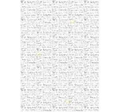 Transparentpapier "Silver Style Words"