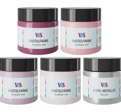 VBS Bastelfarben-Set "Polarlichter", 5 x 50 ml