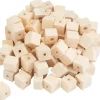 VBS Bastel-Holzperle "Würfel", 100 Stück