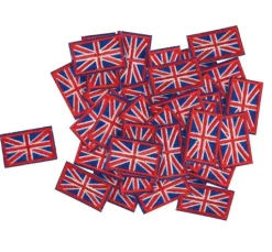 VBS Bügelapplikationen "Union Jack", 50 Stück