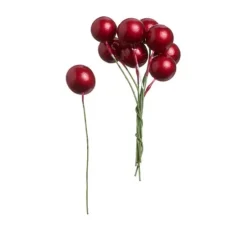 VBS Deko-Beeren am Draht "Ø 10 mm", 400 Stück