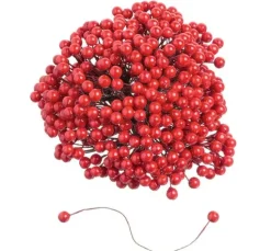 VBS Deko-Beeren am Draht "Ø 7 mm", 500 Stück