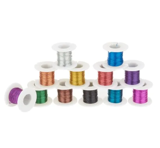 VBS Drahtspulen "Farb-Mix", 12er-Set