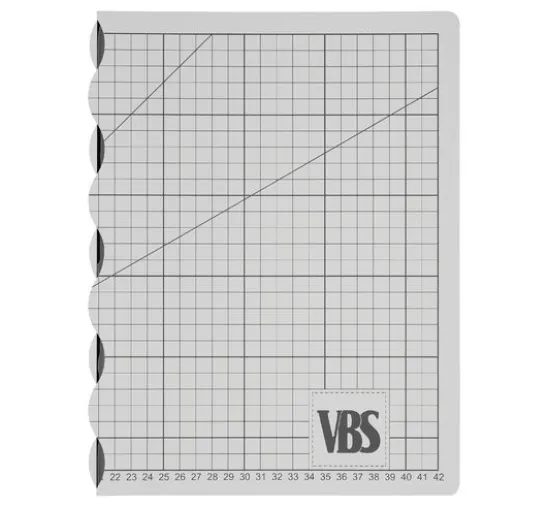 VBS Faltbare Schneidematte "Cool Grey"