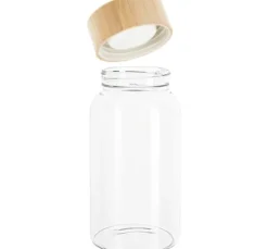 VBS Glasflasche mit Bambusdeckel