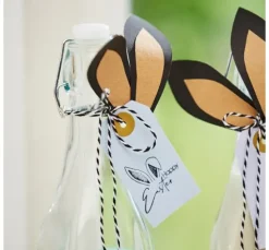 VBS Glasflasche mit Bügelverschluß "Eckig", 500ml, 6 Stück