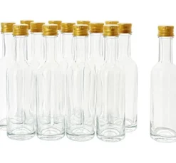 VBS Glasflaschen mit Schraubverschluss, ca. 60 ml, 14 Stück
