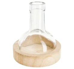 VBS Glashaube Flasche mit Holzboden