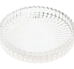 VBS Glas-Kerzenteller, geriffelt