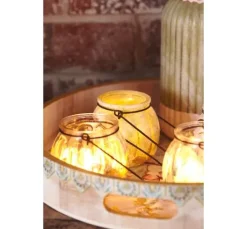 VBS Glas-Windlicht mit Bügel, 4 Stück