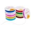 VBS Gummikordeln "Magic Stretch", Bunter Mix, 0,8 mm, 10 Rollen à 5 m