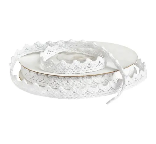VBS Häkelband "Weiß", 10 mm, 9 m