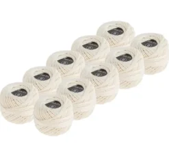 VBS Häkelgarn "Creme", 10 Knäuel à 30 m