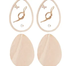 VBS Holz-Anhänger mit Rahmen "Eier", 2er-Set