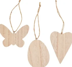 VBS Holz-Anhänger "Schmetterling, Herz und Ei"